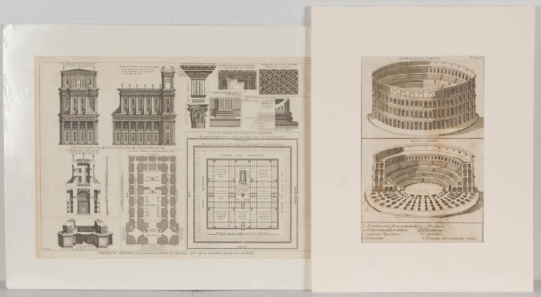 CONTINENTAL NEOCLASSICAL ARCHITECTURAL PRINTS, LOT OF (1 of 3)