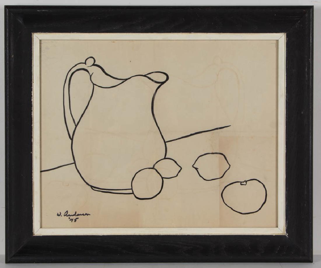 WINSLOW ANDERSON (AMERICAN, 1917-2007) STILL-LIFE (1 of 2)