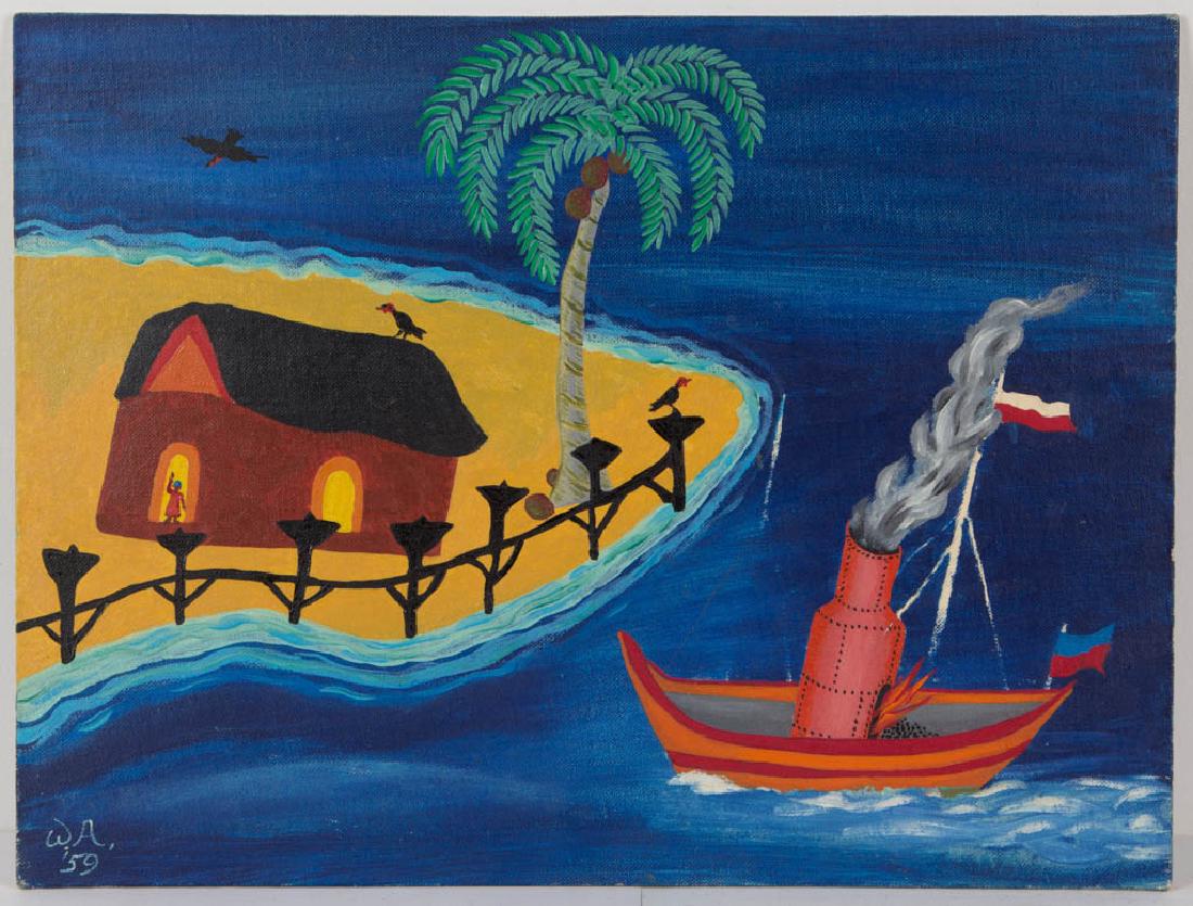 WINSLOW ANDERSON (AMERICAN, 1917-2007) HAITIAN COASTAL (1 of 2)