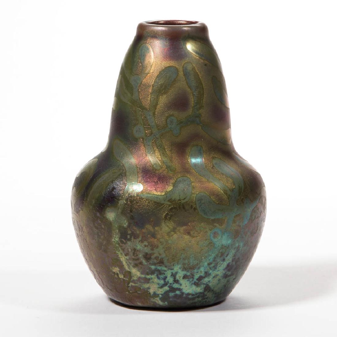 WELLER SICARD ART POTTERY VASE (1 of 3)