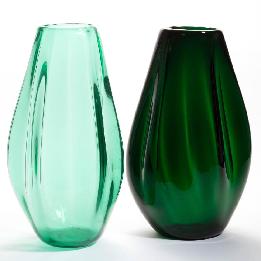BLENKO FREEFORM GLASS - WINSLOW ANDERSON VASES, LOT OF (1 of 1)