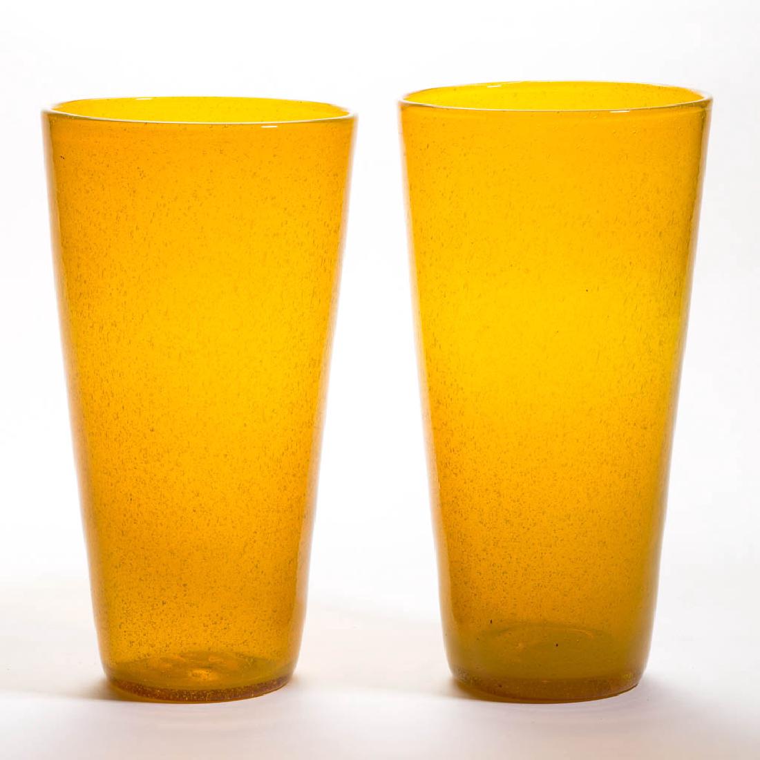 BLENKO GLASS - WINSLOW ANDERSON PAIR OF VASES (1 of 1)