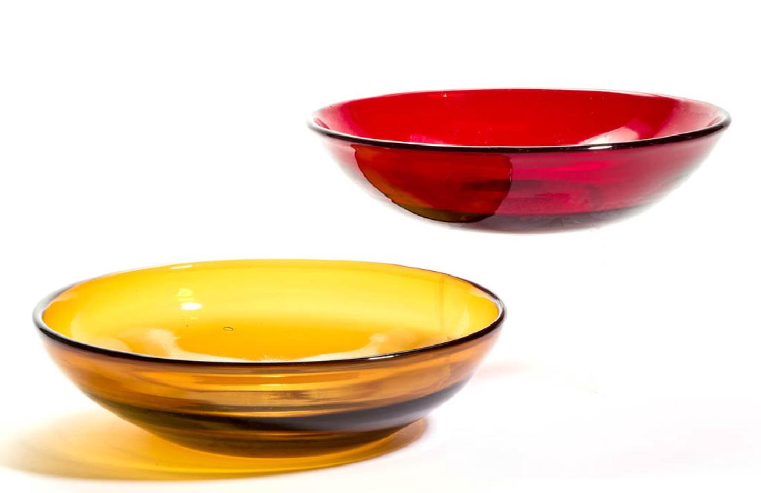 PROTOTYPE BLENKO GLASS - WINSLOW ANDERSON BOWLS, LOT OF (1 of 1)