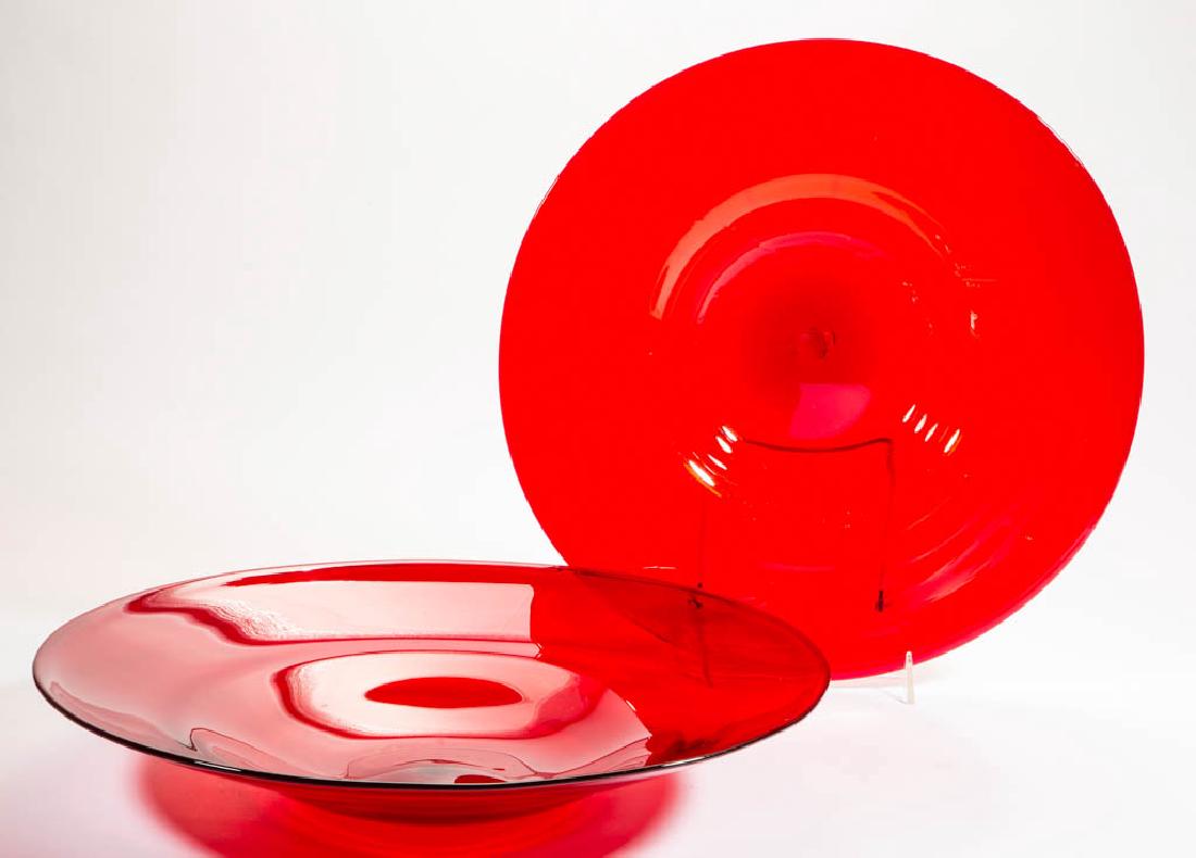 BLENKO GLASS - WINSLOW ANDERSON CENTERPIECE BOWLS, LOT (1 of 1)