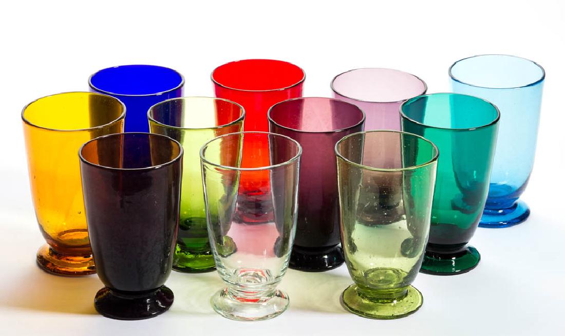 BLENKO GLASS - WINSLOW ANDERSON TUMBLERS, LOT OF 11 (1 of 1)