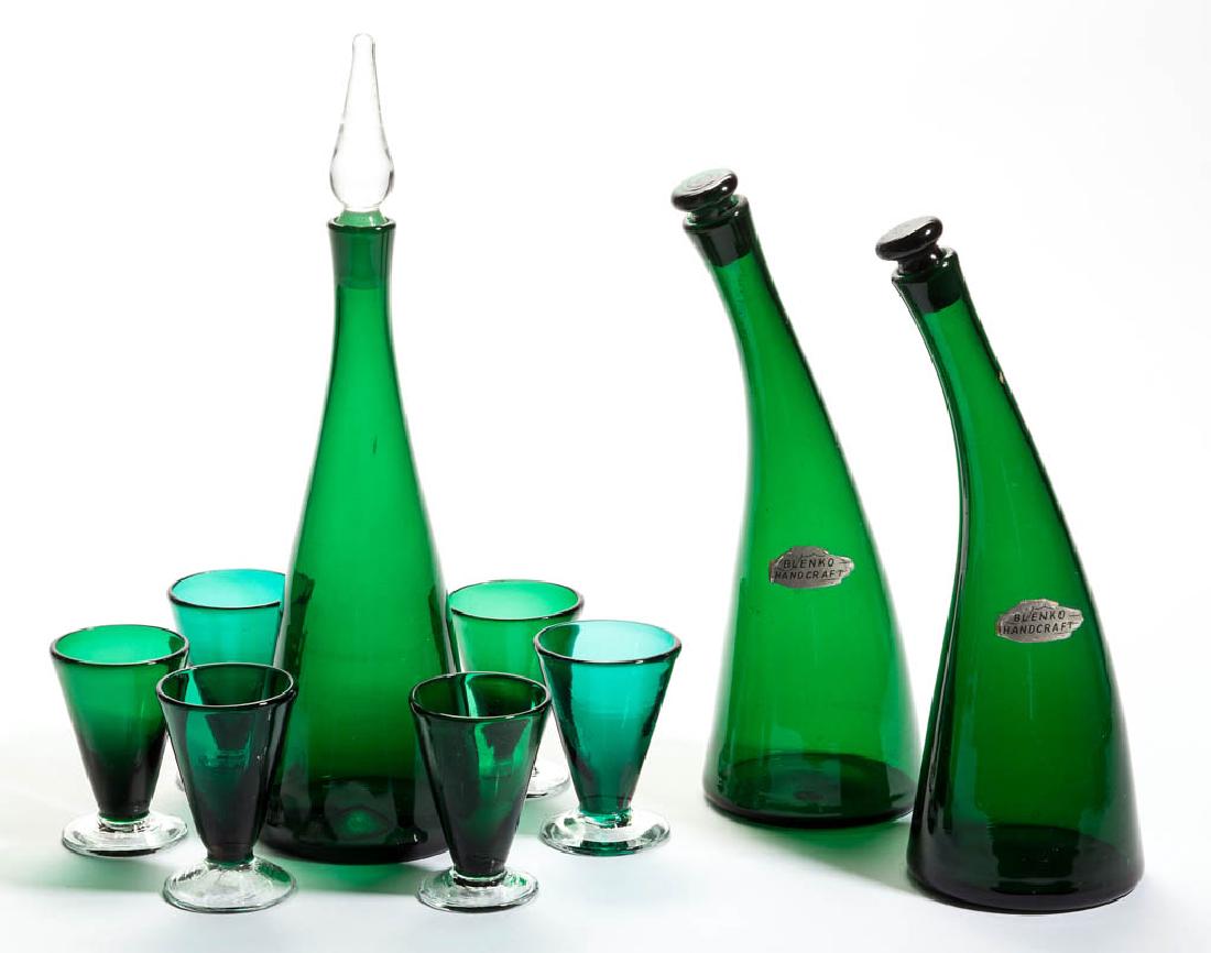 BLENKO GLASS- WINSLOW ANDERSON ARTICLES, LOT OF NINE (1 of 1)