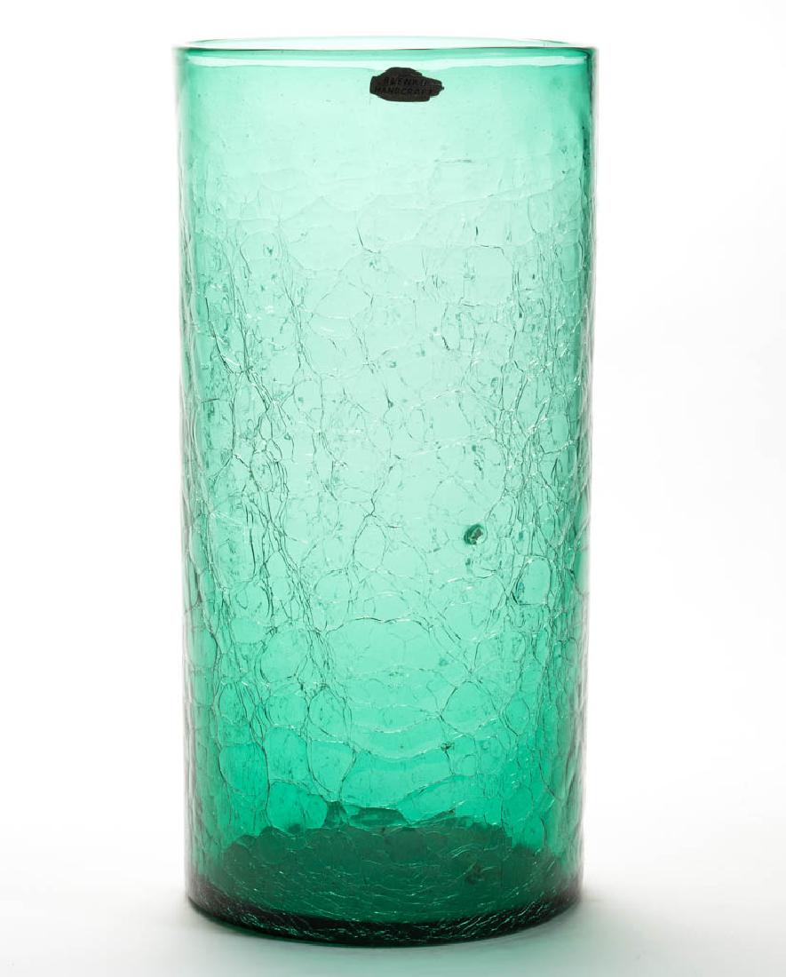 BLENKO CRACKLE GLASS - WINSLOW ANDERSON CYLINDRICAL (1 of 1)