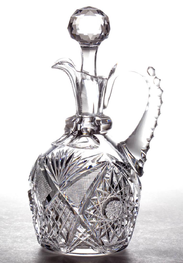 LIBBEY "CORINTHIAN" BRILLIANT CUT GLASS WHISKEY JUG (1 of 1)