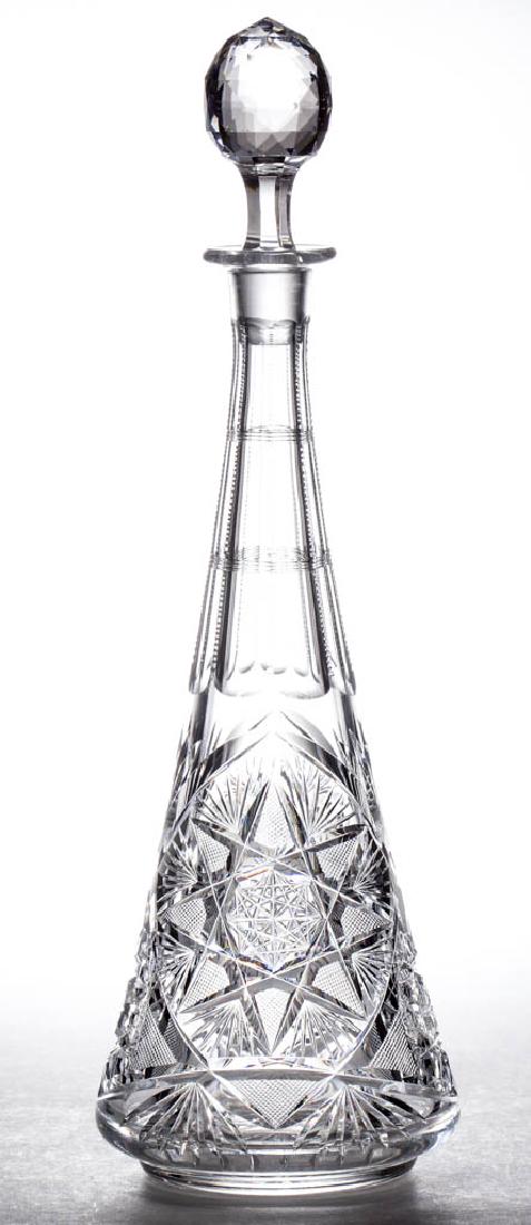 MERIDAN "TRACHEA" BRILLIANT CUT GLASS DECANTER (1 of 1)