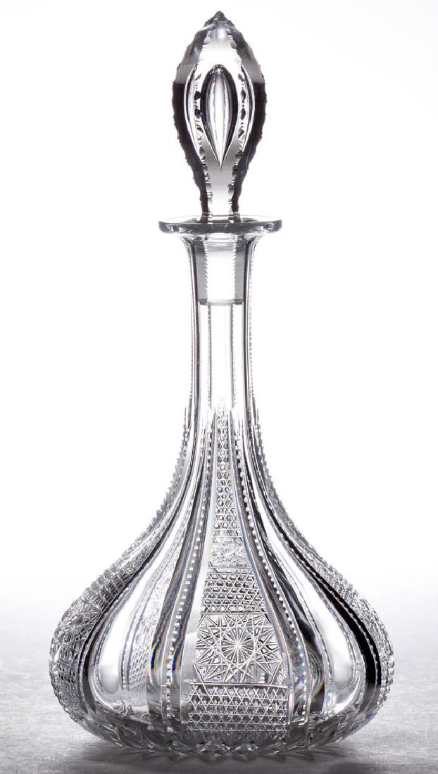 CLARK "ATLANTA" CUT GLASS DECANTER (1 of 1)