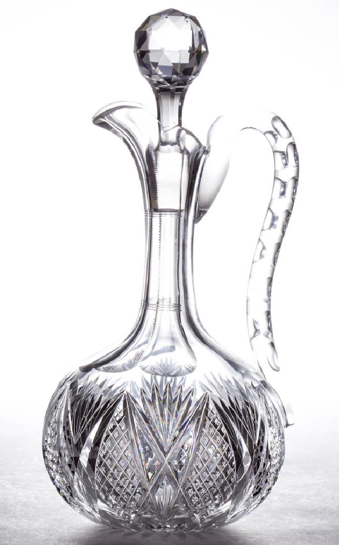 CLARK "WINOLA" BRILLIANT CUT GLASS DECANTER (1 of 1)