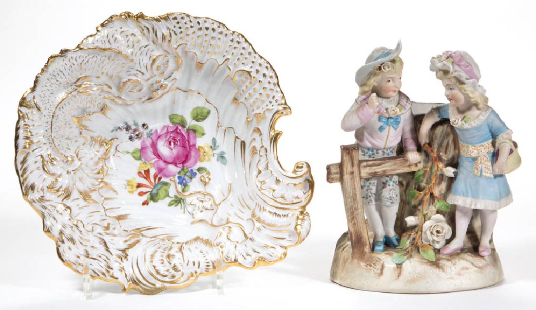 GERMAN CERAMIC ARTICLES, LOT OF TWO (1 of 4)