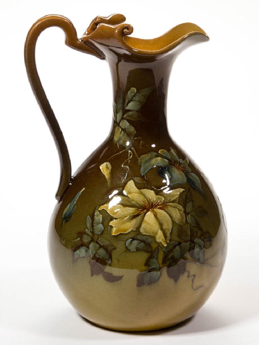 FRENCH ART POTTERY PITCHER / EWER (1 of 4)