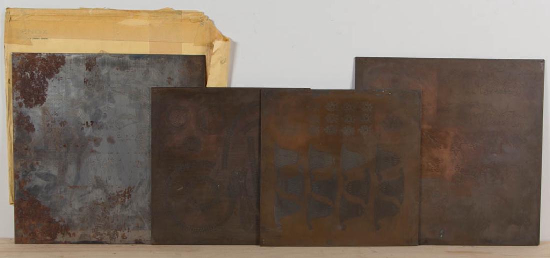 LENOX COPPER / METAL TRANSFER PLATES, LOT OF FOUR (1 of 8)