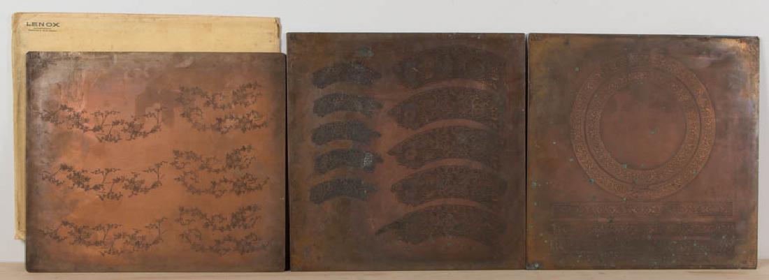 LENOX COPPER TRANSFER PLATES, LOT OF THREE (1 of 4)