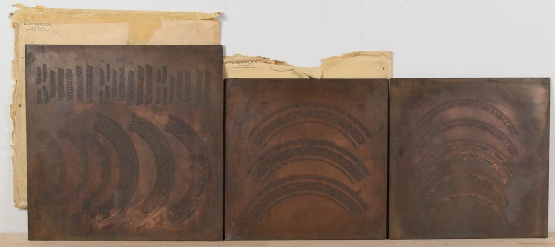 LENOX COPPER TRANSFER PLATES, LOT OF THREE (1 of 4)