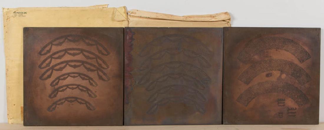 LENOX COPPER TRANSFER PLATES, LOT OF THREE (1 of 4)
