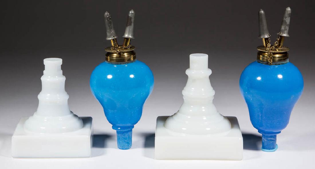 BLOWN-MOLDED UNPATTERNED PAIR OF FLUID LAMP FONTS (1 of 1)