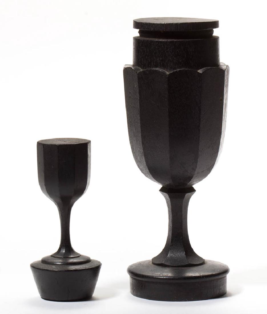 HUBER / CRYSTAL PATTERN WOODEN MODELS, LOT OF TWO (1 of 1)