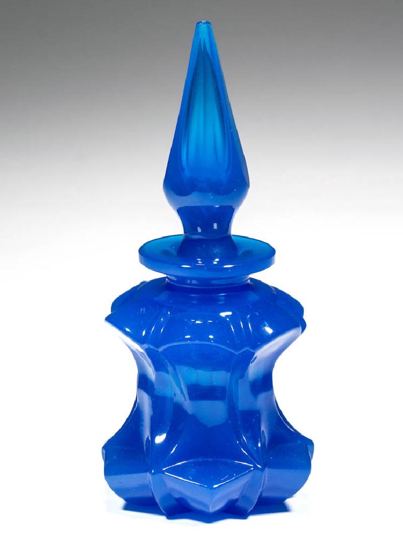 BLOWN-MOLDED WAISTED HONEYCOMB COLOGNE BOTTLE (1 of 1)