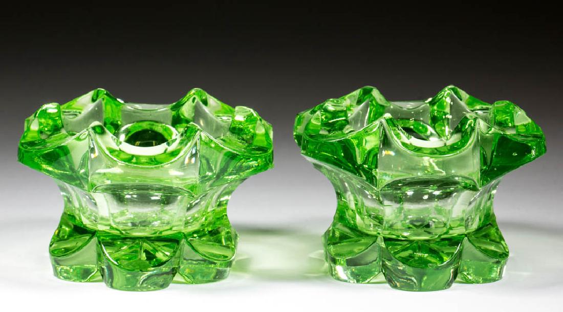 HEAVY IMPERIAL / CAPSTAN PAIR OF PRESSED OPEN SALTS (1 of 1)