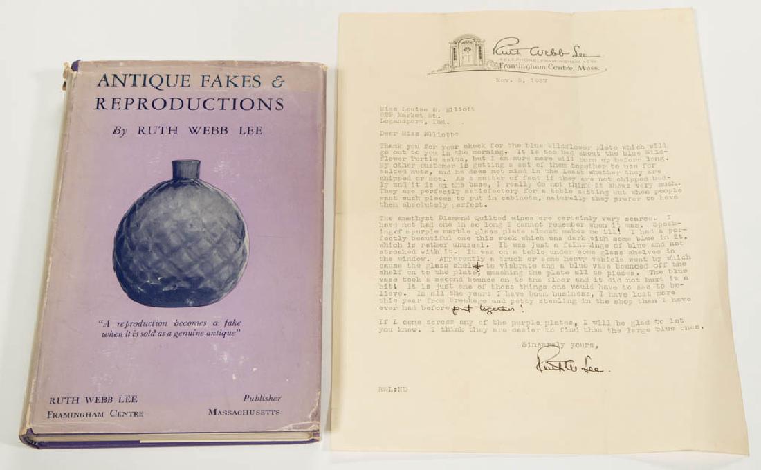 RUTH WEBB LEE PRESENTATION VOLUME AND LETTER (1 of 1)