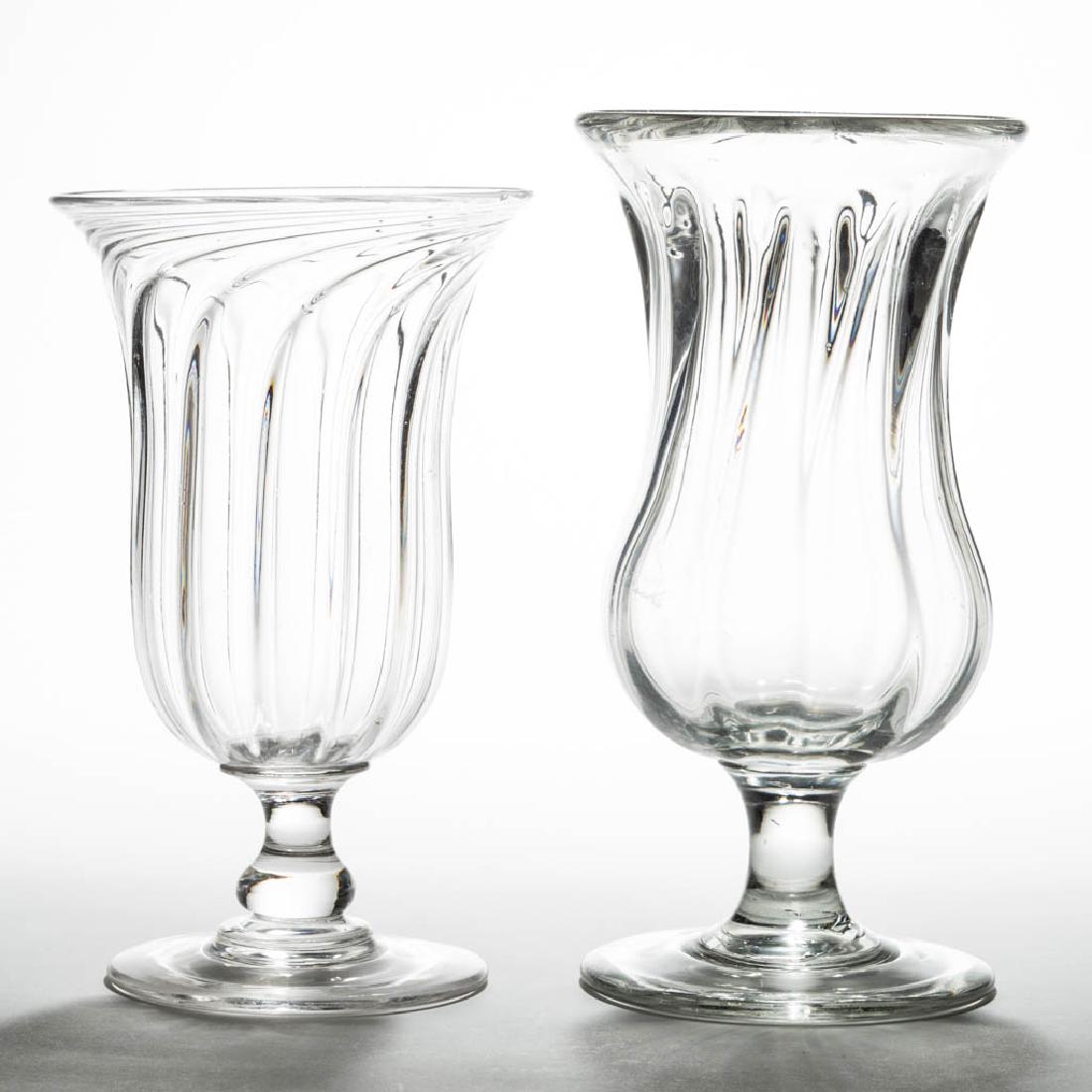 ASSORTED PILLAR-MOLDED CELERY GLASSES / VASES, LOT OF (1 of 1)