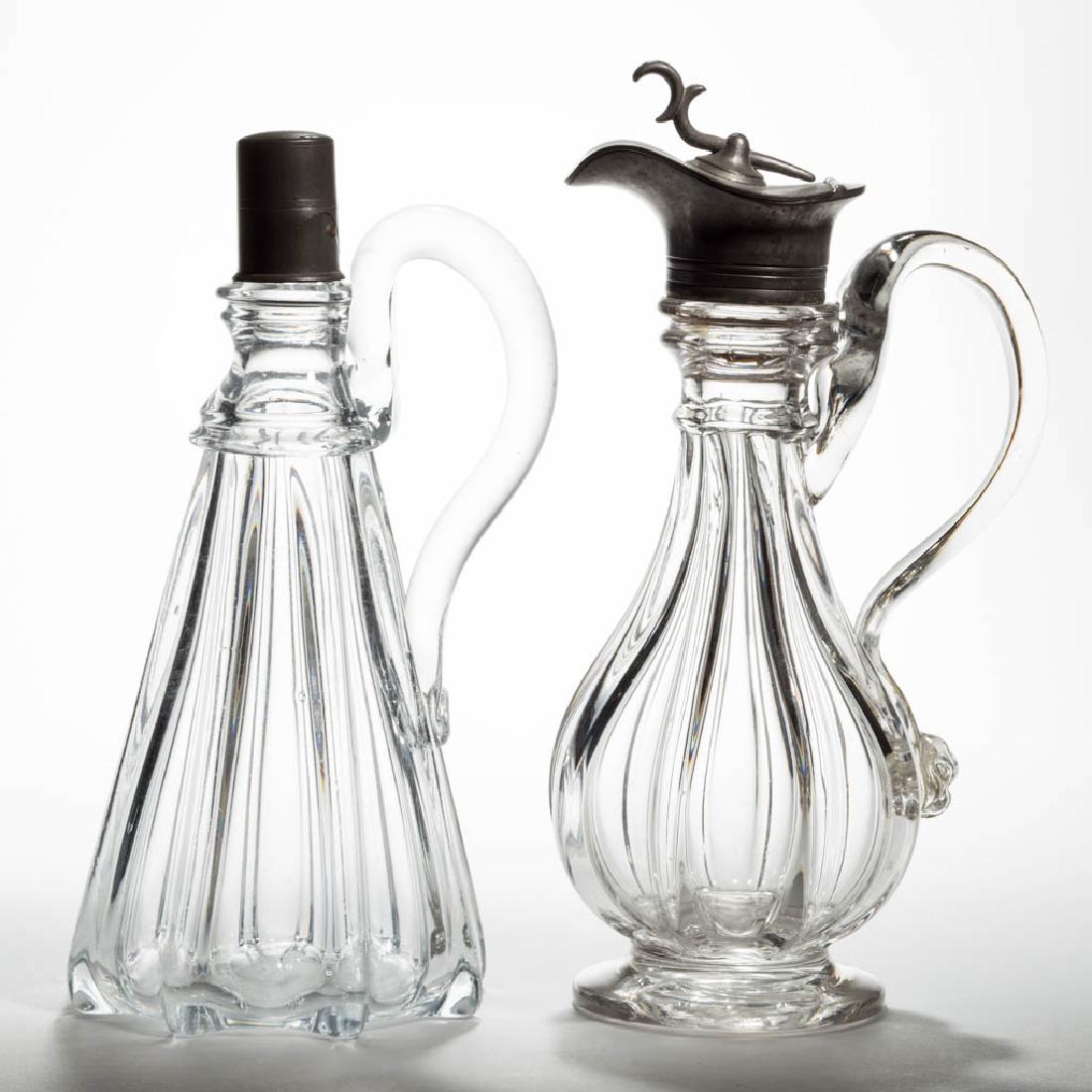 ASSORTED PILLAR-MOLDED CONTAINERS, LOT OF TWO (1 of 1)