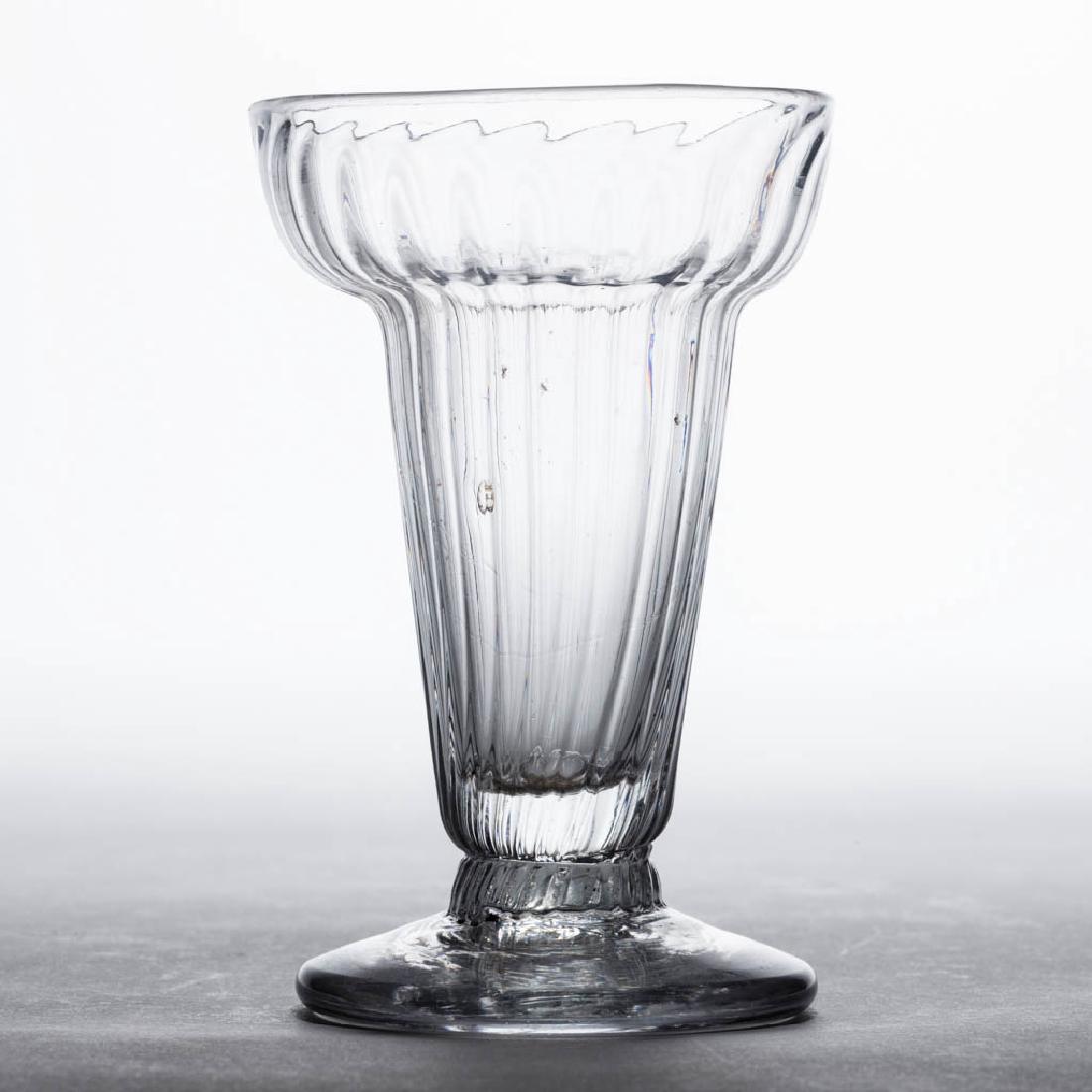 ENGLISH PATTERN-MOLDED RIBBED JELLY GLASS (1 of 1)