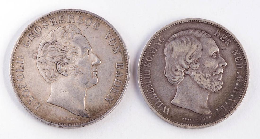 GERMAN STATES BADEN 1841 LEOPOLD GROSHERZOG 2 THALER (1 of 2)