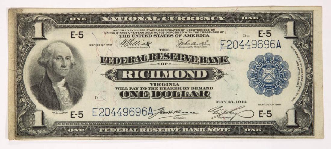 UNITED STATES OBSOLETE CURRENCY ONE-DOLLAR LARGE SIZE (1 of 2)