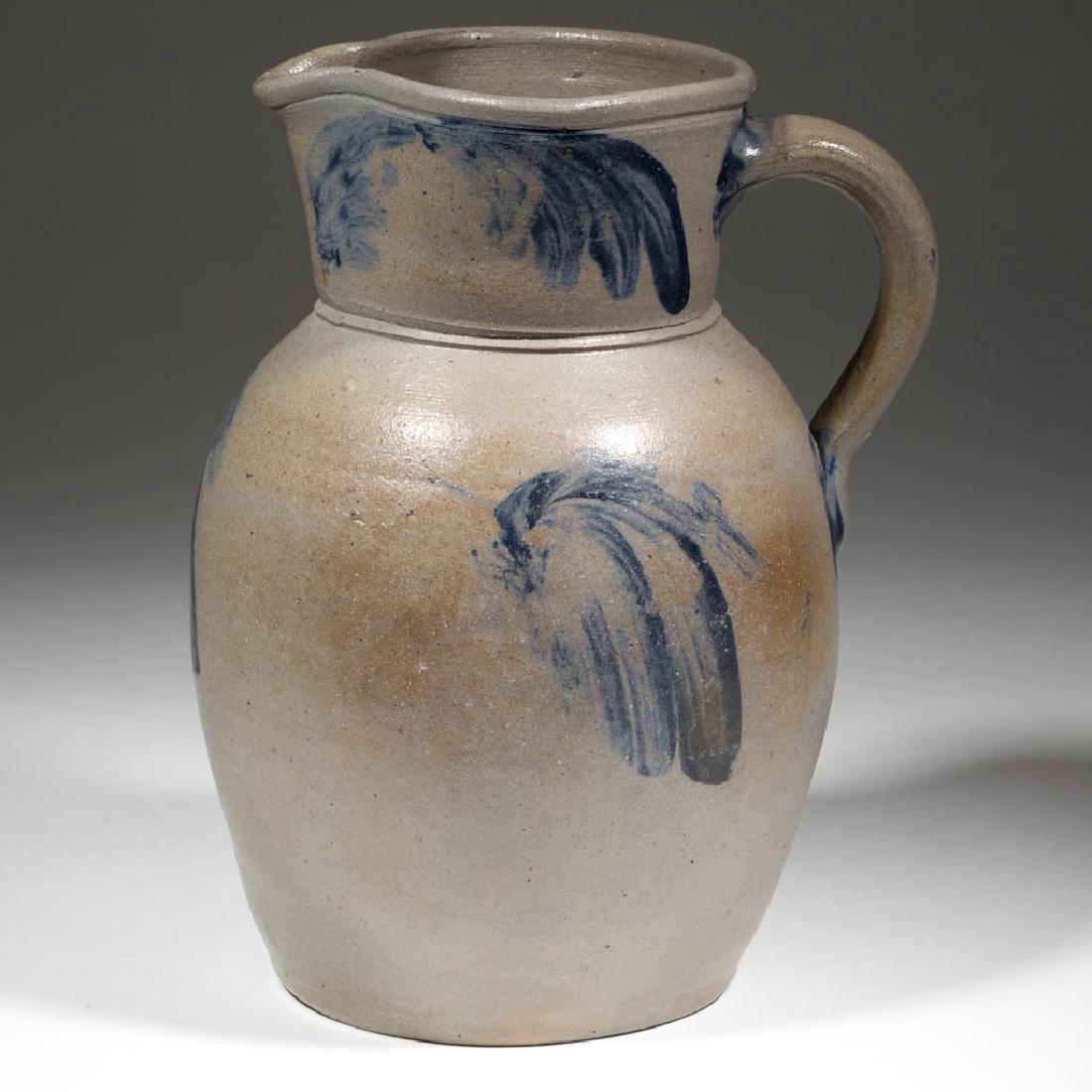 BALTIMORE, MARYLAND DECORATED STONEWARE PITCHER (1 of 4)