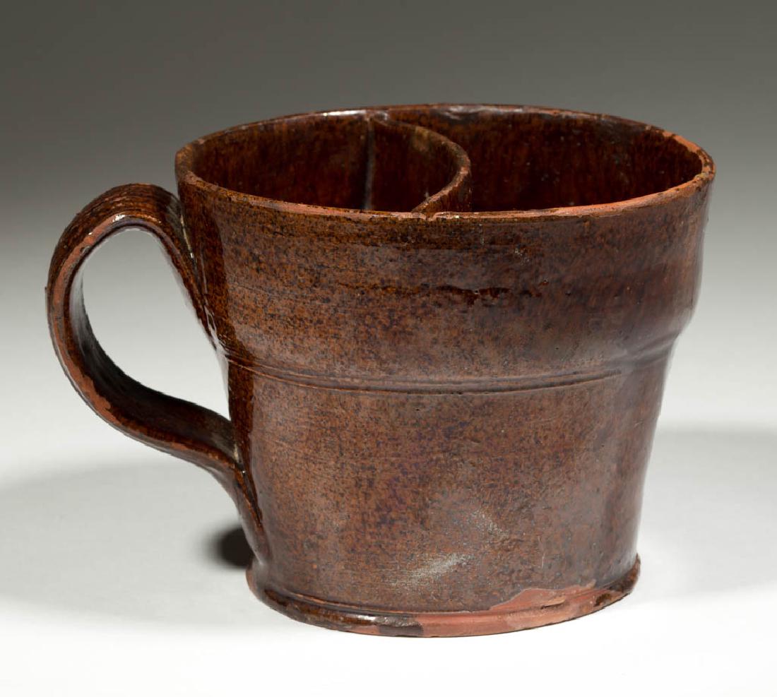 PENNSYLVANIA EARTHENWARE / REDWARE SHAVING MUG (1 of 4)