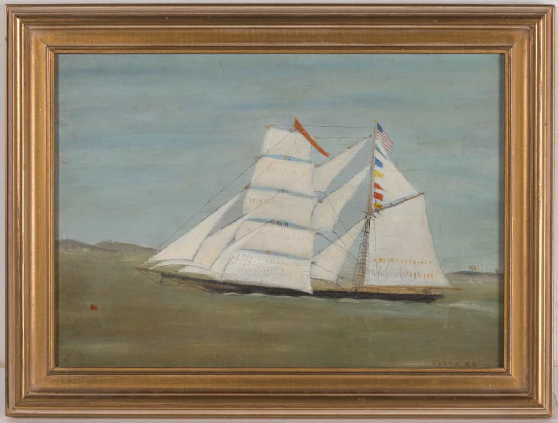 AMERICAN SCHOOL (LATE 19TH CENTURY) NAUTICAL PAINTING (1 of 5)