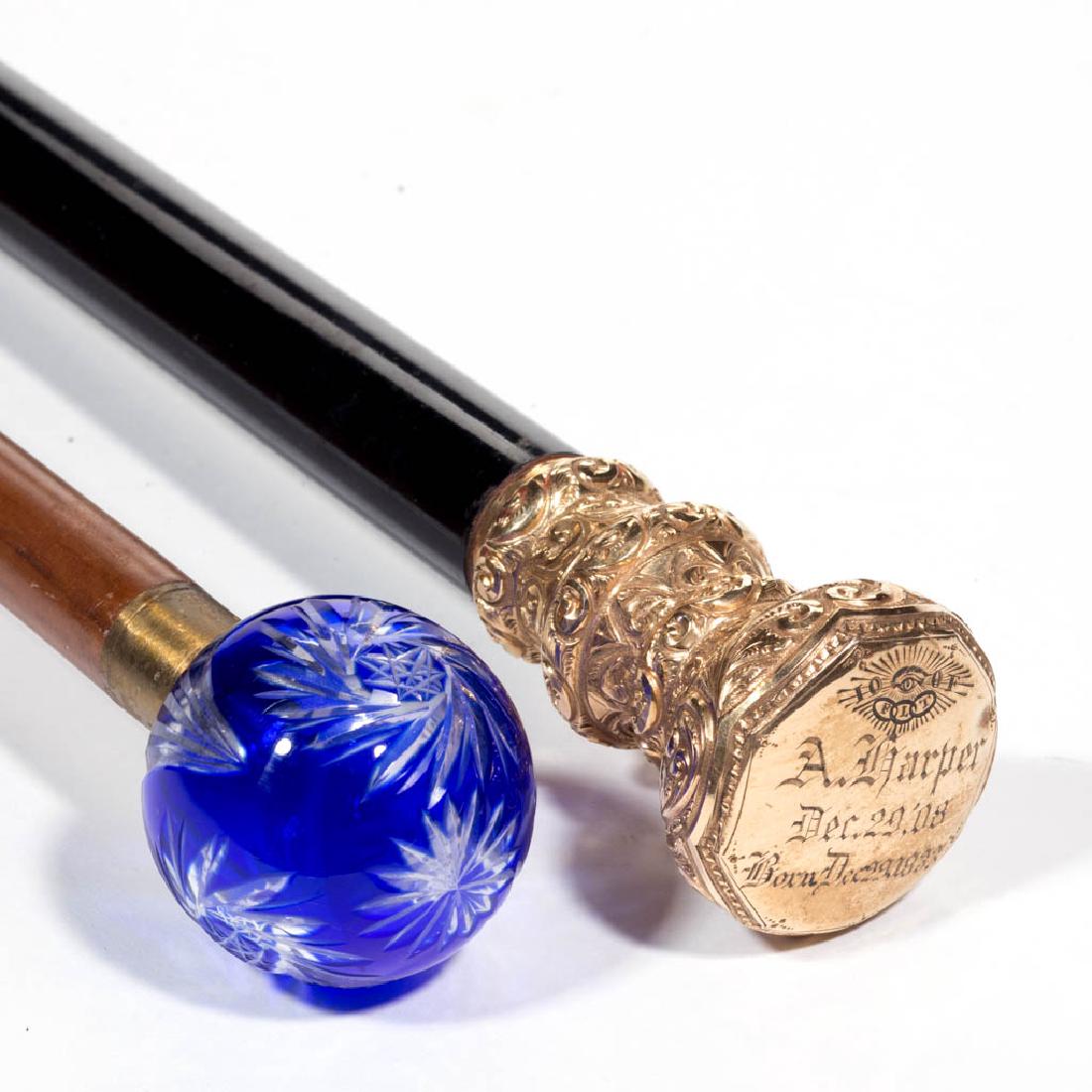 ODD FELLOWS PRESENTATION DRESS CANE/WALKING STICK (1 of 2)