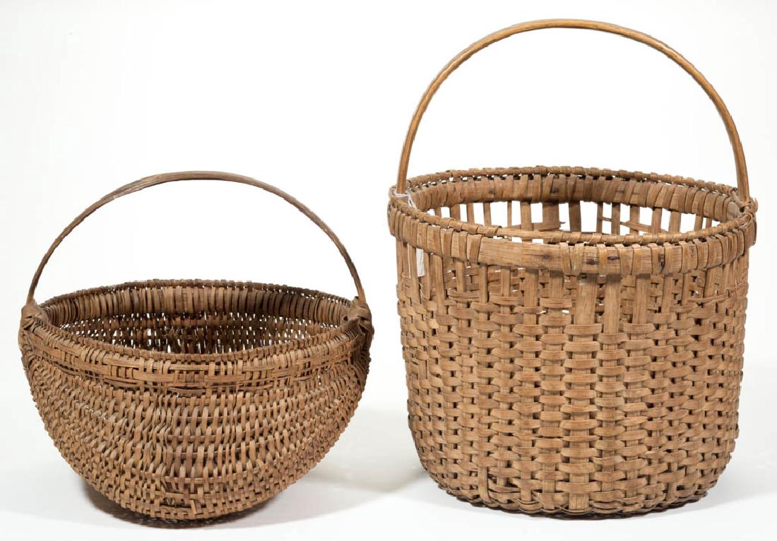 VIRGINIA OR WEST VIRGINIA WOVEN-SPLINT BASKETS, LOT OF (1 of 4)