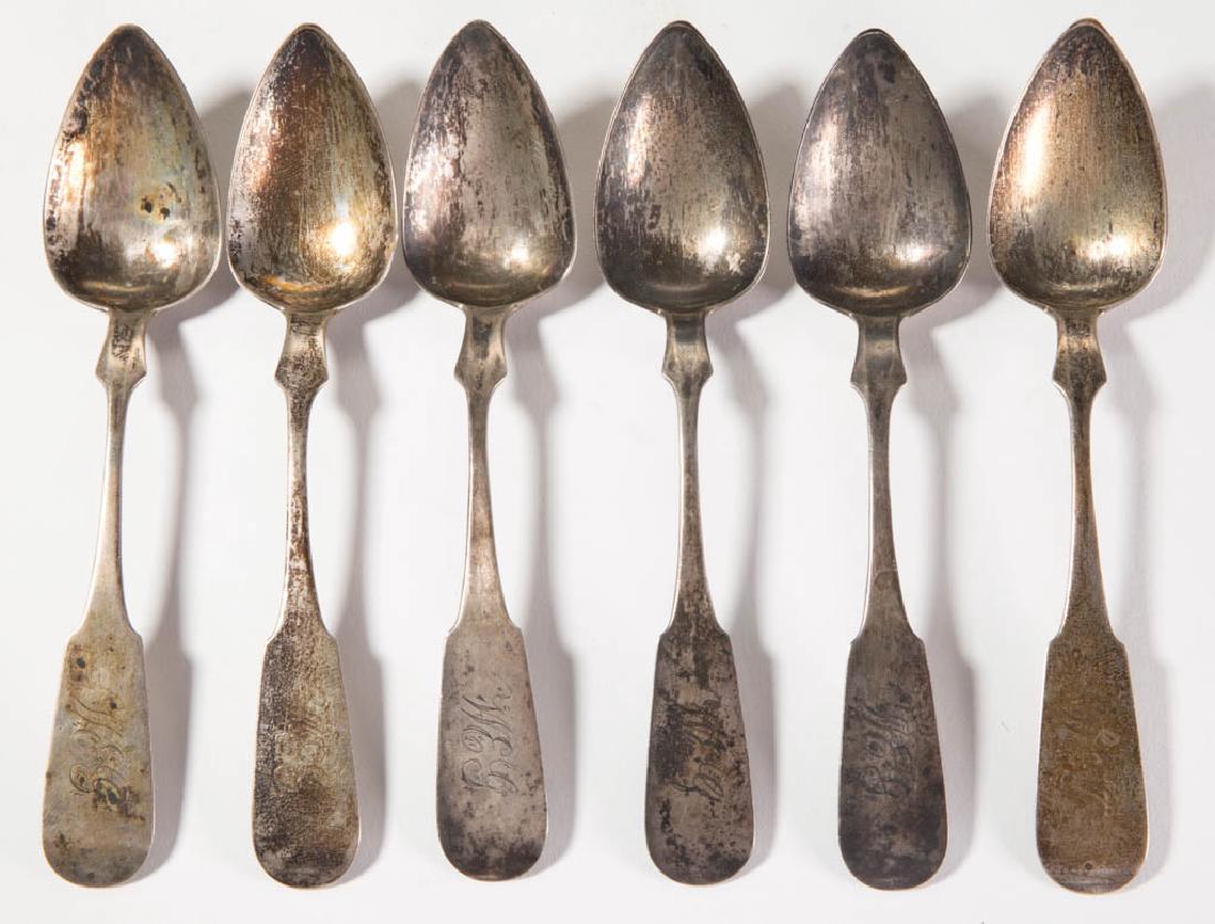 CHARLOTTESVILLE, VIRGINIA COIN SILVER SPOONS, SET OF (1 of 2)