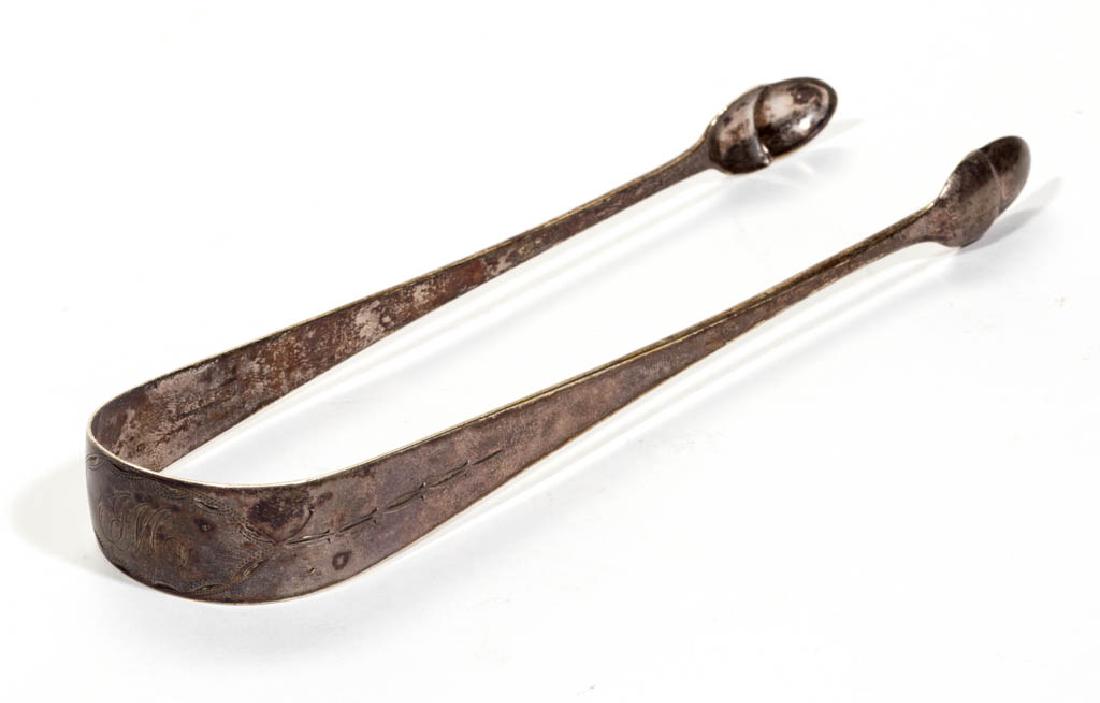 AMERICAN COIN SILVER SUGAR TONGS (1 of 2)