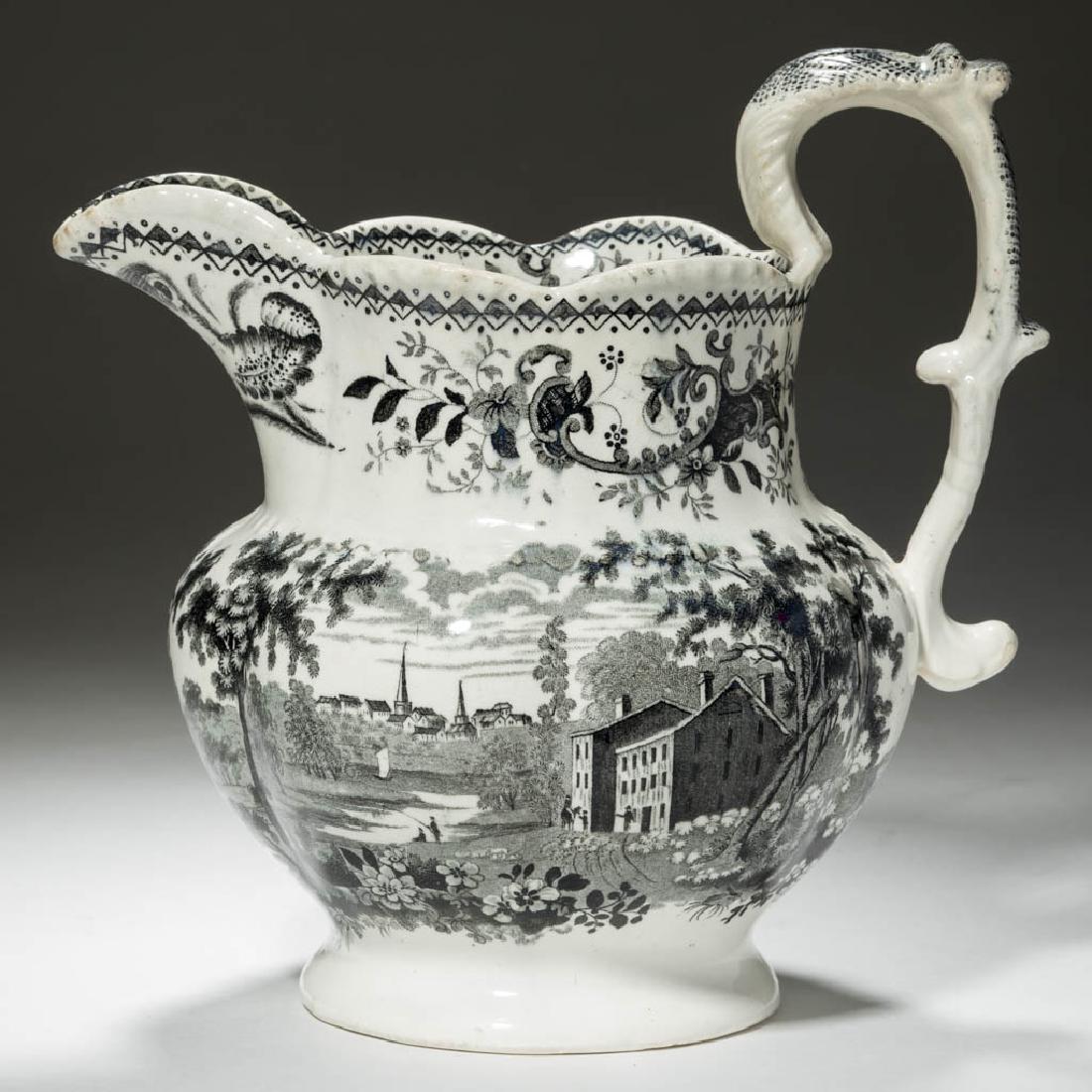 STAFFORDSHIRE TRANSFER-PRINTED AMERICAN VIEW CERAMIC (1 of 1)