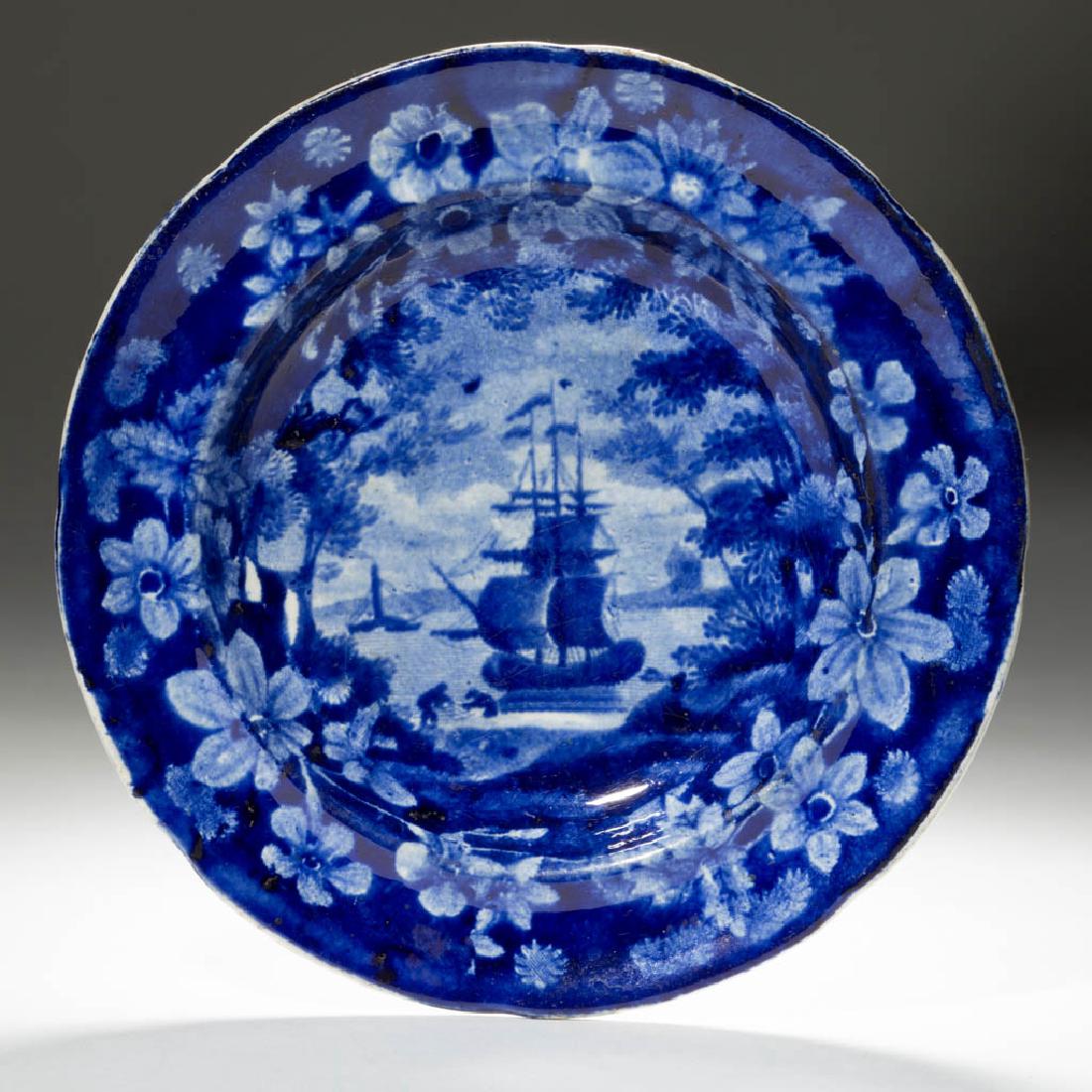 STAFFORDSHIRE TRANSFER-PRINTED AMERICAN HISTORICAL (1 of 1)