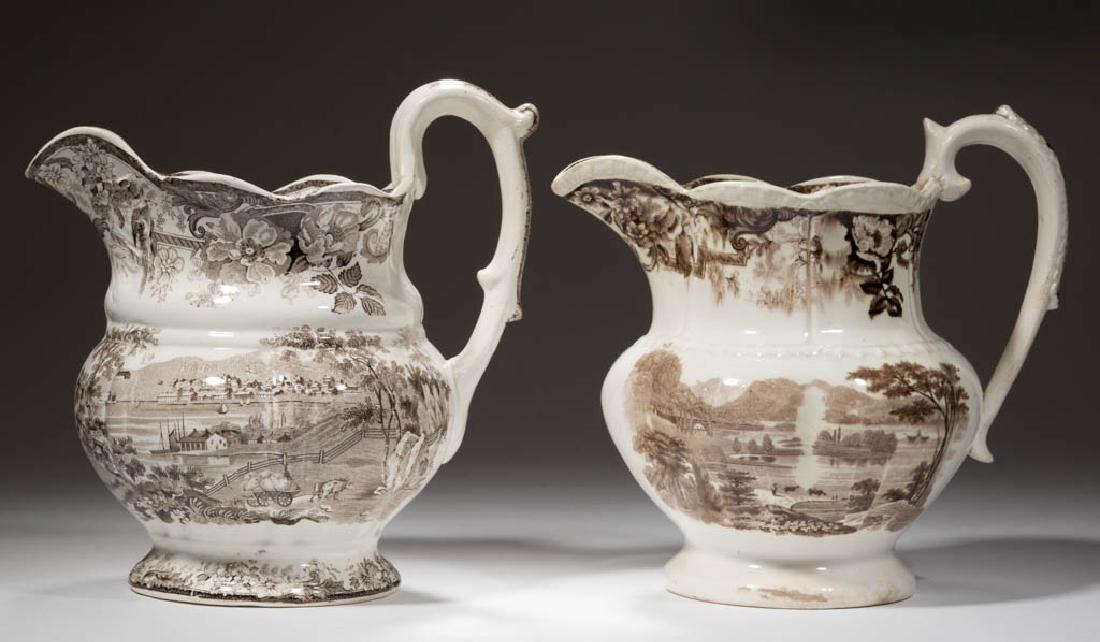 STAFFORDSHIRE TRANSFER-PRINTED HUDSON RIVER NEW YORK (1 of 1)