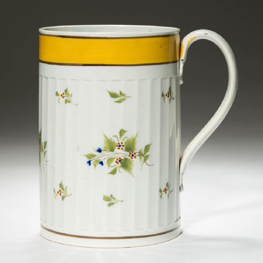 ENGLISH PEARLWARE CERAMIC TANKARD (1 of 3)