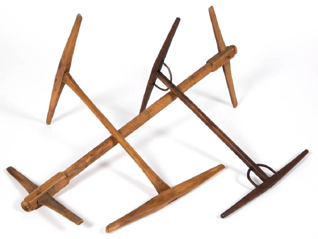 AMERICAN MIXED-WOOD NIDDY NODDIES, LOT OF THREE (1 of 1)