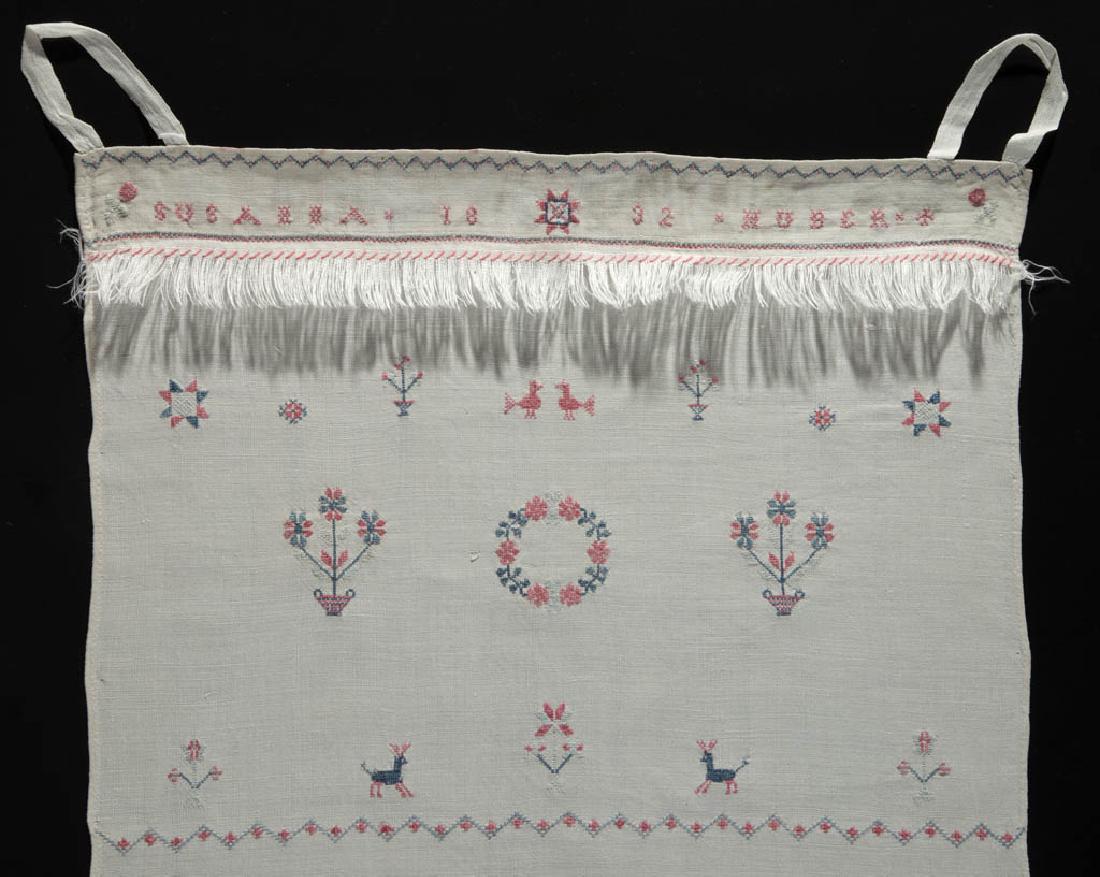 PENNSYLVANIA DATED LINEN PLAIN-WEAVE HAND TOWEL / SHOW (1 of 3)