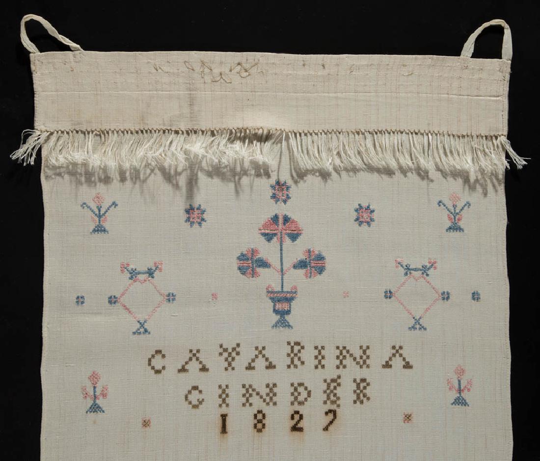 PENNSYLVANIA DATED LINEN PLAIN-WEAVE HAND TOWEL / SHOW (1 of 3)