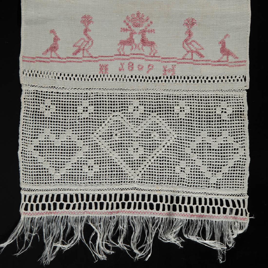 AMERICAN DATED LINEN PLAIN-WEAVE HAND TOWEL / SHOW (1 of 2)