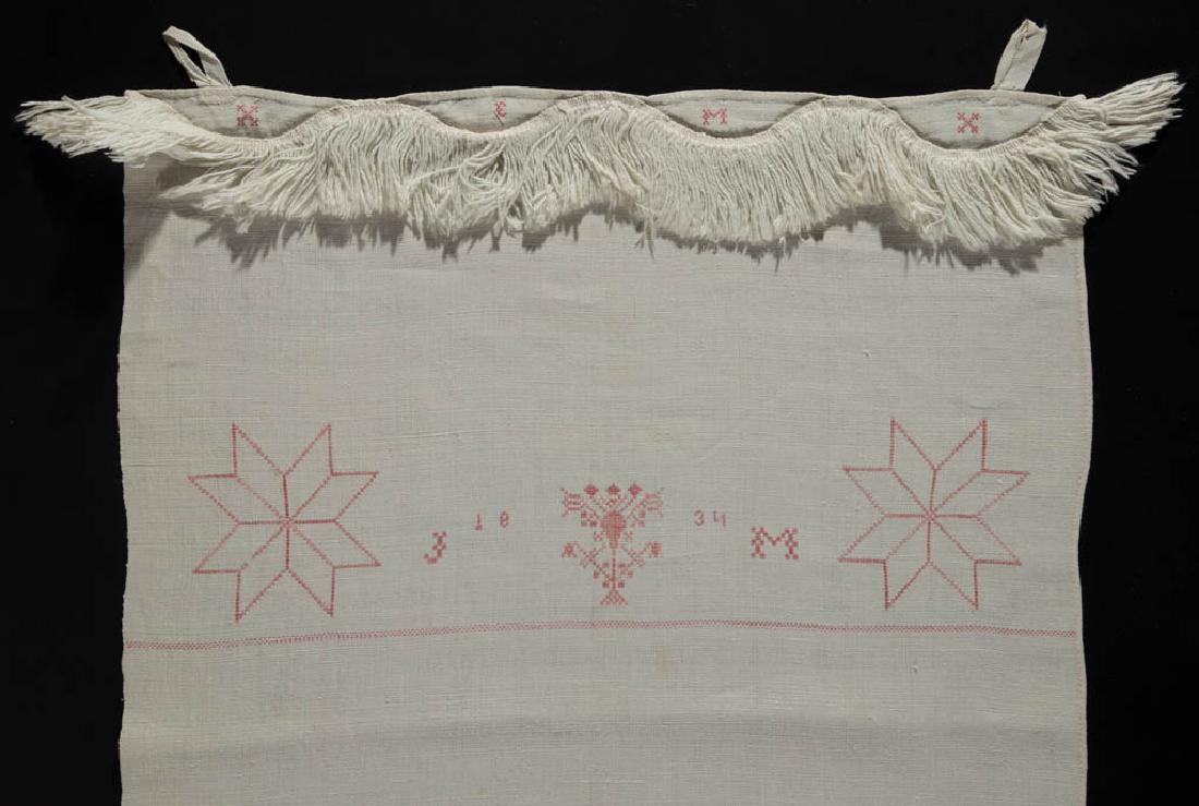 CANADIAN DATED LINEN PLAIN-WEAVE HAND TOWEL / SHOW (1 of 3)