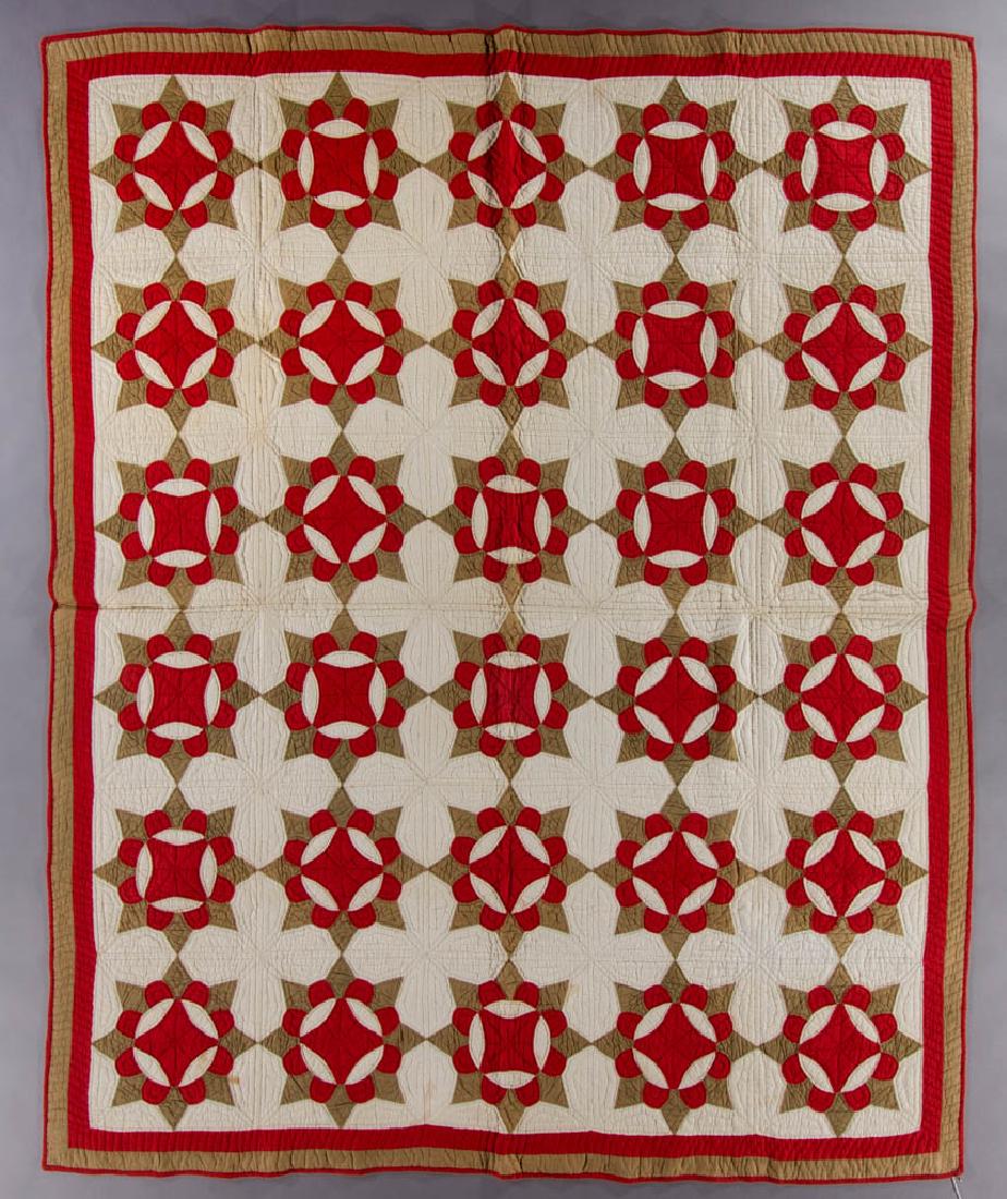 AMERICAN CAESAR'S CROWN PIECED QUILT (1 of 8)