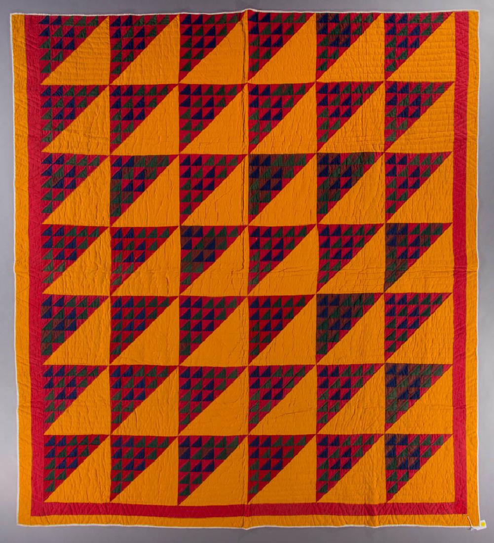 AMERICAN CHEDDAR FLYING BIRDS PIECED QUILT (1 of 4)