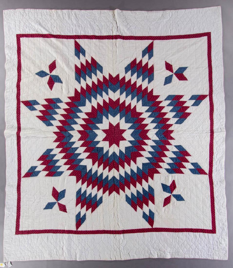 NEW ENGLAND STAR PIECED QUILT (1 of 5)